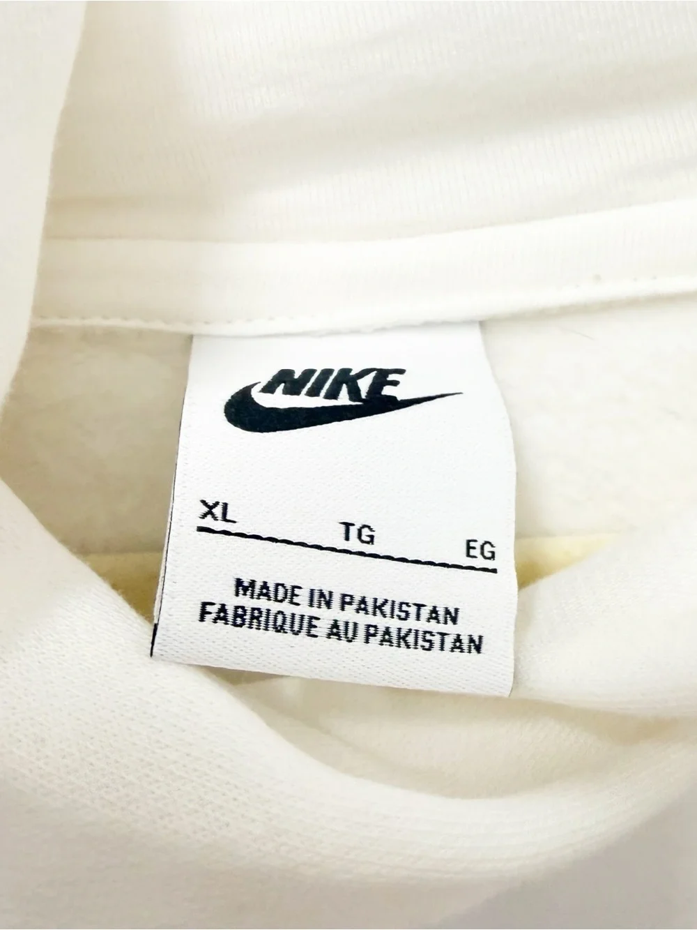 NEW Nike Women’s Sportswear Oversized Fleece Pullover Hoodie White XL NWOT